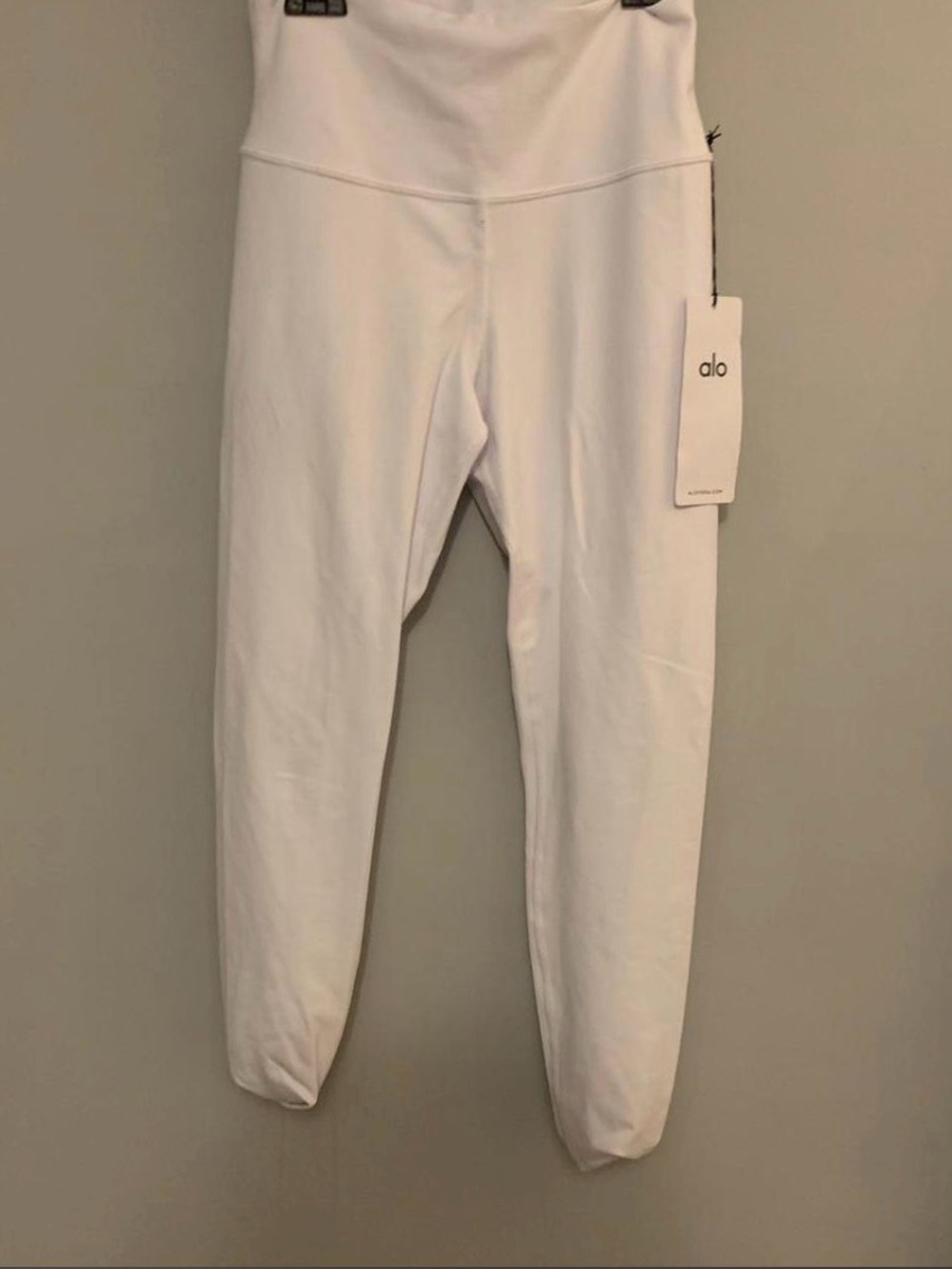 Alo White High-Waist Leggings
